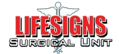 Lifesigns Surgical Unit title screen for Nintendo DS